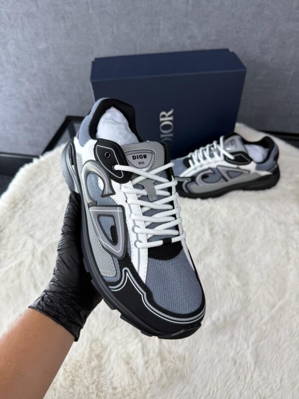 Christian Dior B30 Grey Black , Zwarte zool