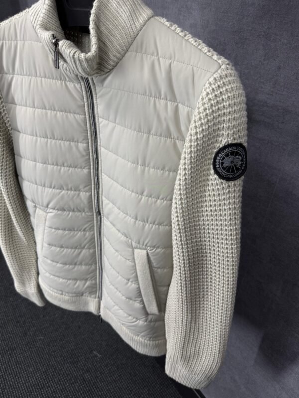 Canada Goose Cardigan Beige, Black Logo
