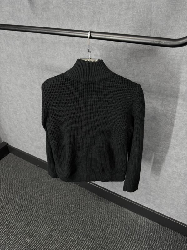 Canada Goose Cardigan Black, Rode Logo