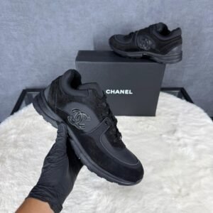 Chanel Sneakers Black on Black