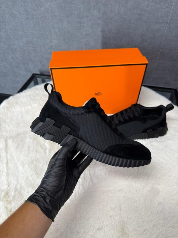 Hermes Bouncing Black on Black Sneakers