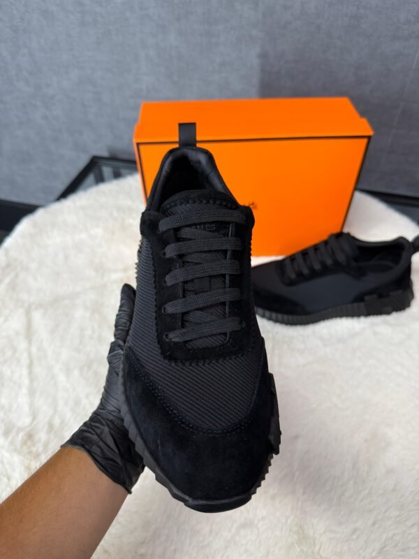Hermes Bouncing Black on Black Sneakers
