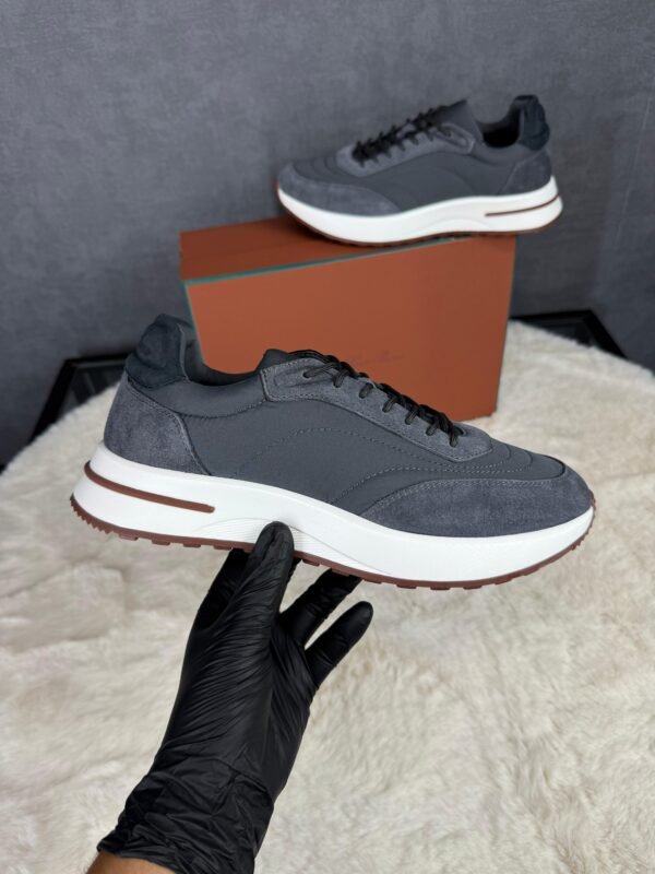 Loro Piana Weekend Walk Sneakers Grey Suede