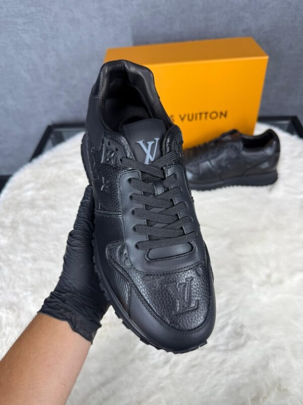 Louis Vuitton Black on Black Sneakers Monogram