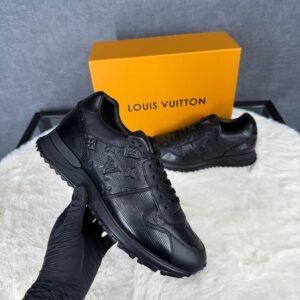 Louis Vuitton Black on Black Sneakers Monogram