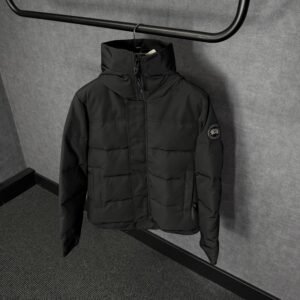 Canada Goose Mac Millan Black, Black Logo High Quality