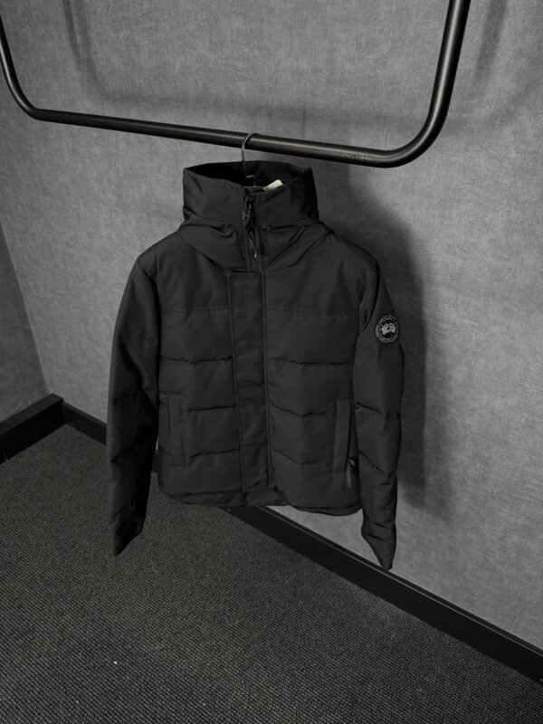 Canada Goose Mac Millan Black, Black Logo High Quality