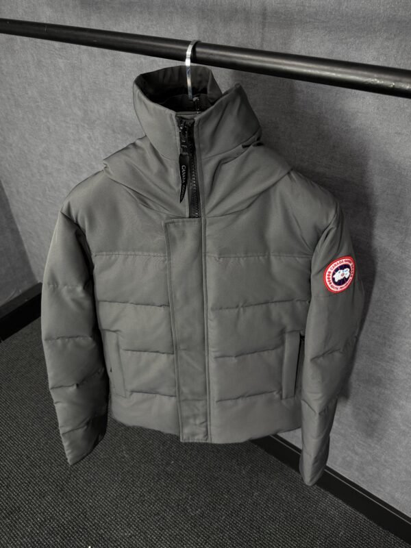 Canada Goose Mac Millan Grey, Red Logo High Quality