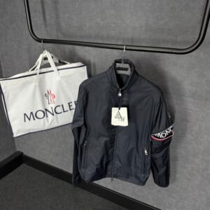 Moncler Windbreker Rits Arm Blauw