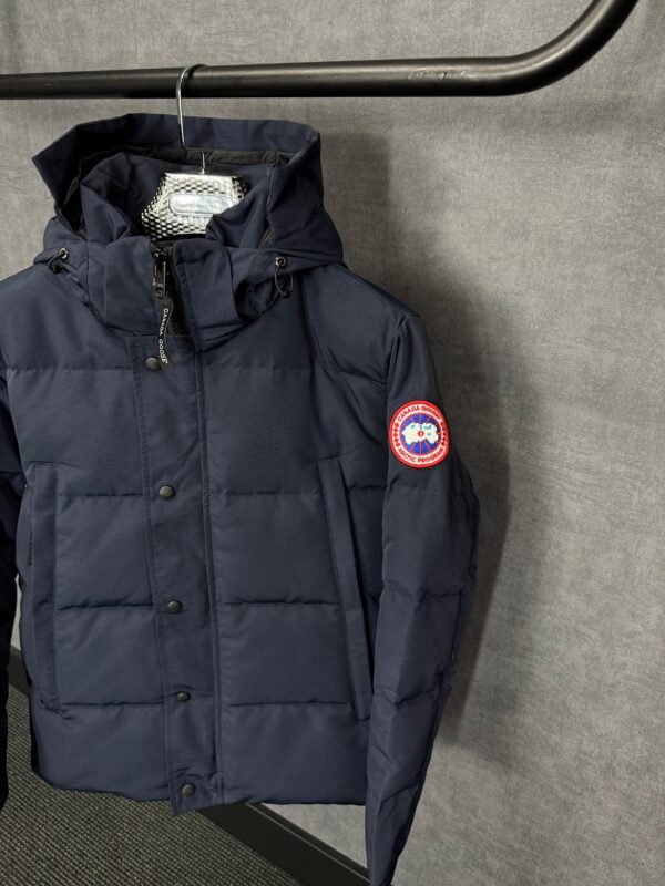 Canada Goose Wyndham Blue, Red Logo High Quality