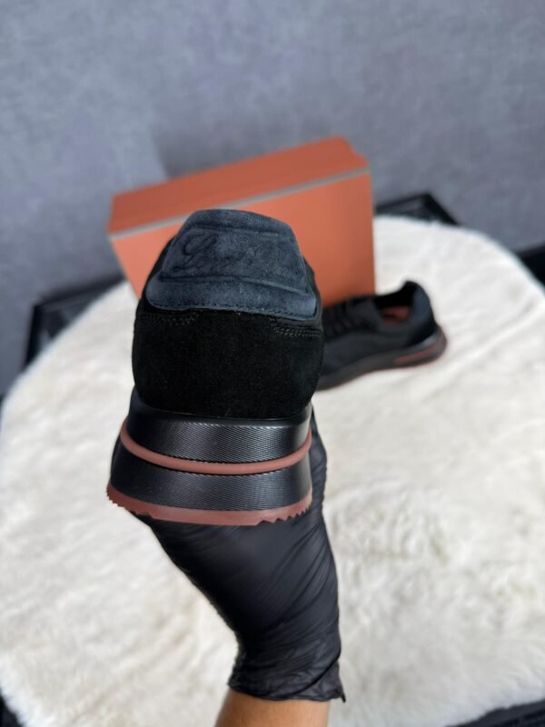 Loro Piana Weekend Walk Sneakers Black on Black Suede