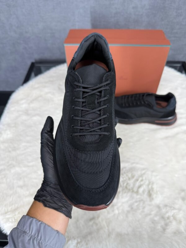 Loro Piana Weekend Walk Sneakers Black on Black Suede