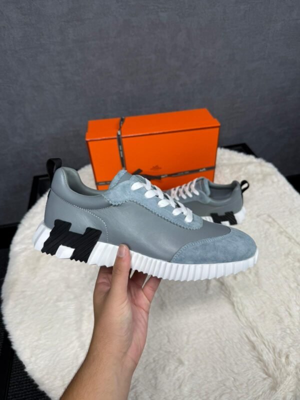 Hermes Bouncing Grey Leather / Suede