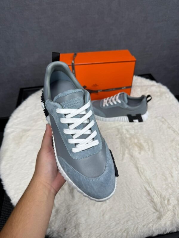 Hermes Bouncing Grey Leather / Suede