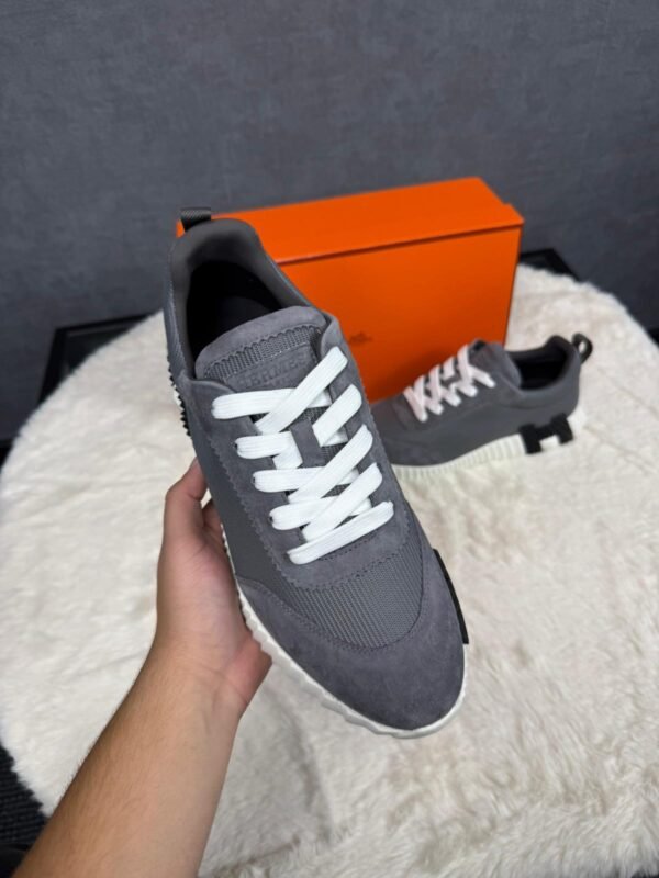 Hermes Bouncing Grey Suede Ribbels