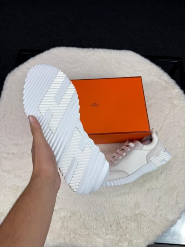 Hermes Bouncing White Sneakers