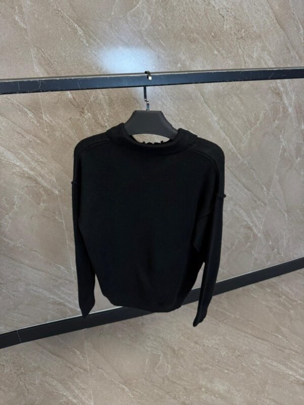 Ami Polo Sweater Black