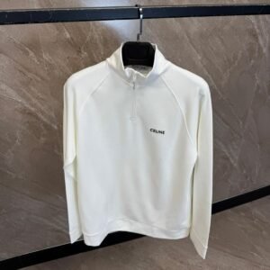 Celine White Sweaters Met Rits
