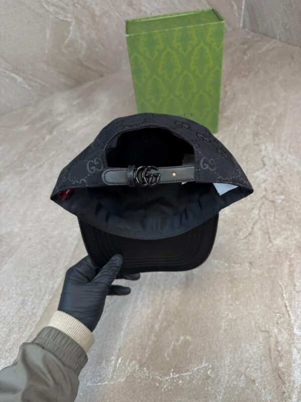 Gucci GG Canvas Baseball Cap Black / Leather