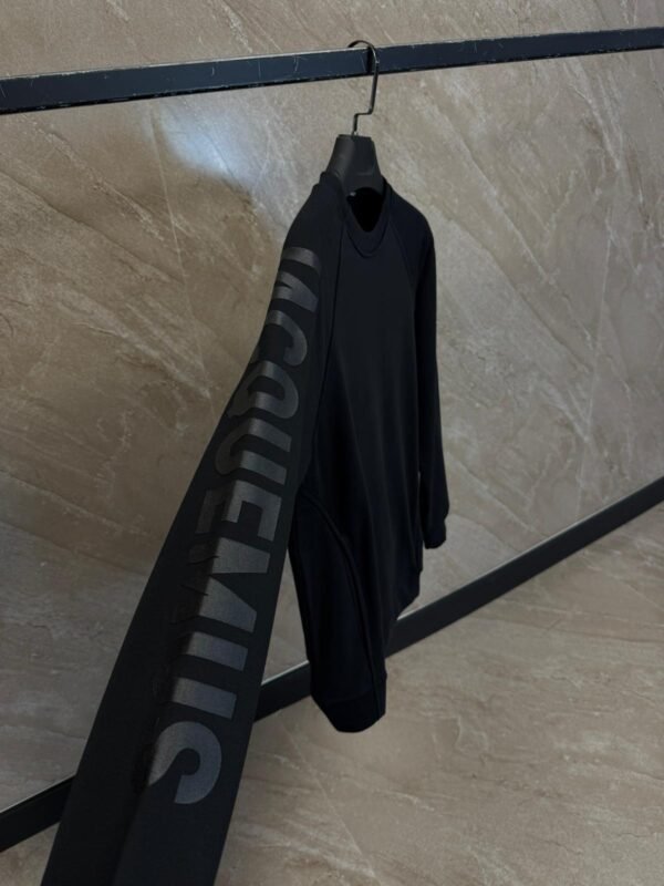 Jacquemus Sweater Black, Arm Letters