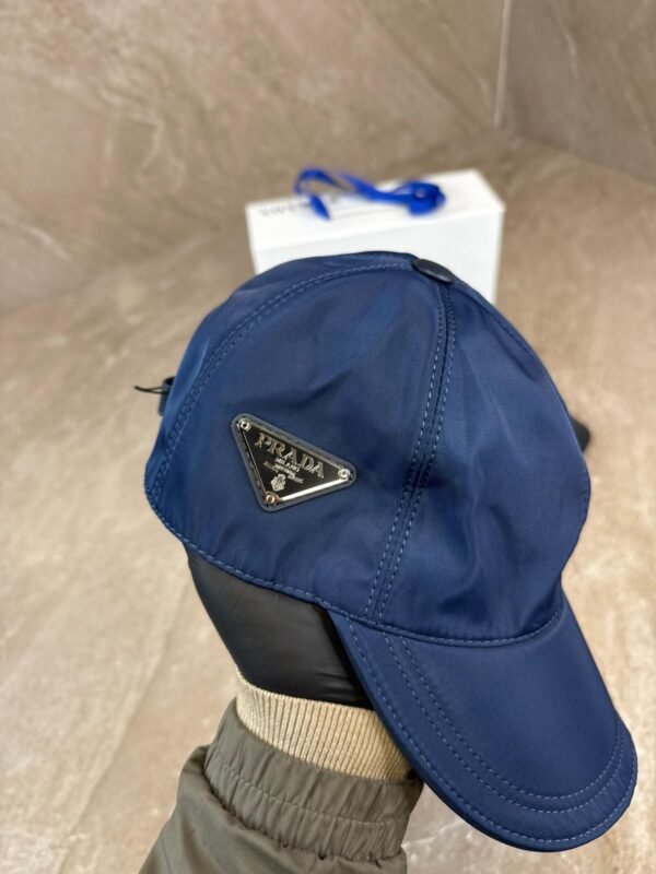 Prada Re-Nylon Baseball Cap Blue