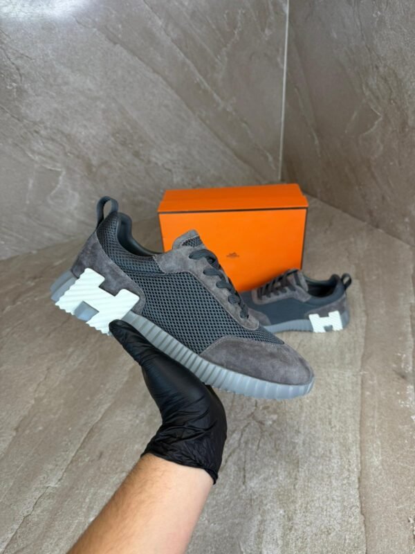 Hermes Bouncing Dark grey Suede