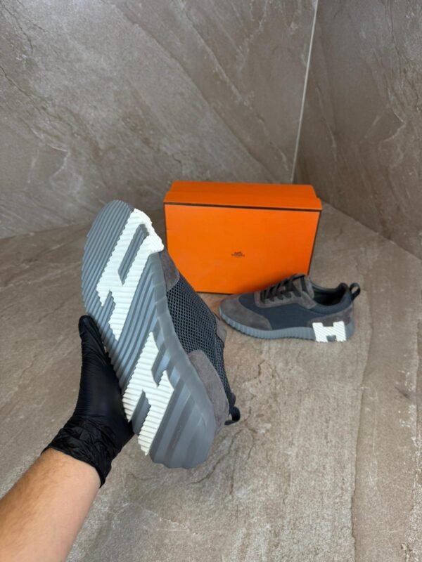 Hermes Bouncing Dark grey Suede