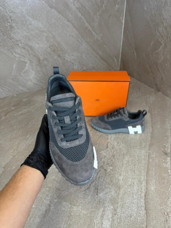 Hermes Bouncing Dark grey Suede