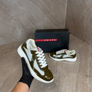 Prada Cups Green Sneakers
