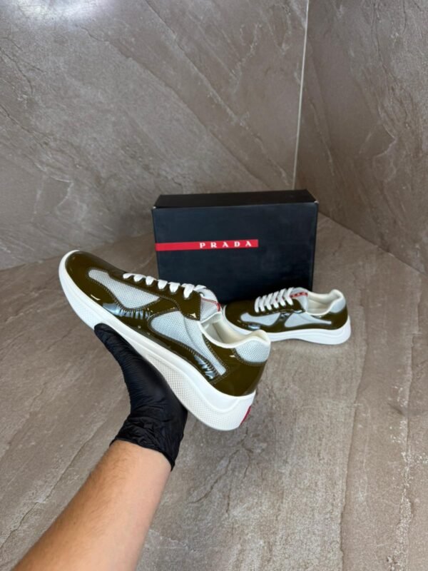 Prada Cups Green Sneakers