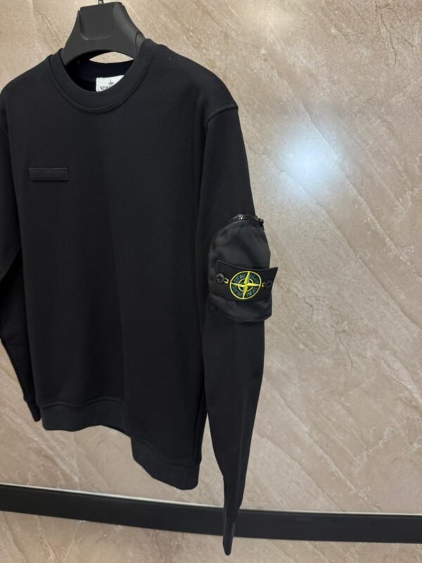 Stone Island Sweater Black Pocket