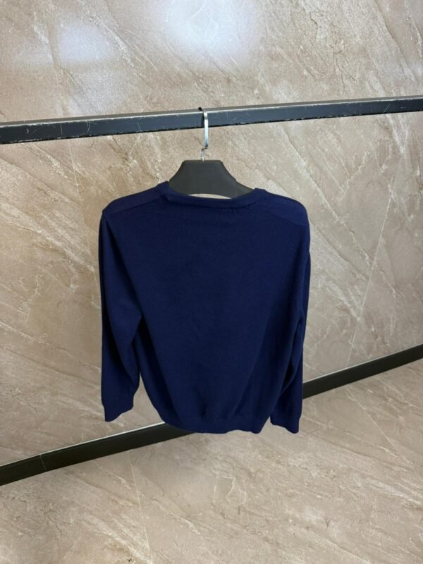 Ami Sweater Blue, Red Logo