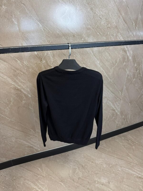 Ami Sweater Black, Red Logo