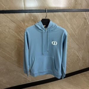 Christian Dior CD Hoodie Light Blue
