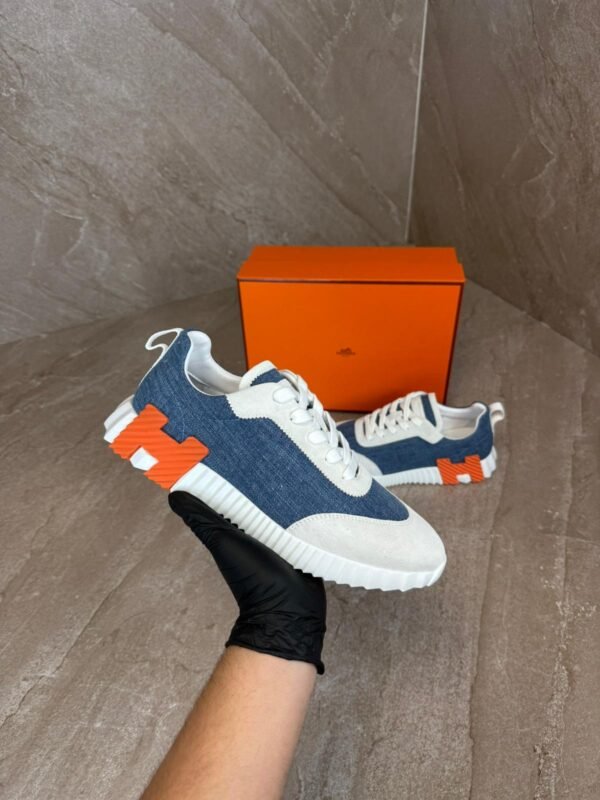 Hermes Bouncing Sneakers Blue White