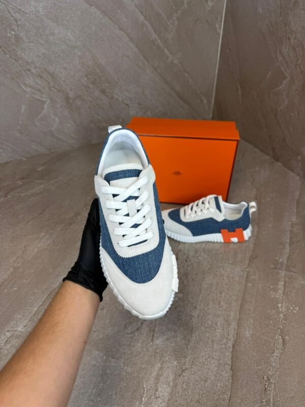 Hermes Bouncing Sneakers Blue White