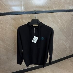 Loewe Hoodie Black, Blue Logo