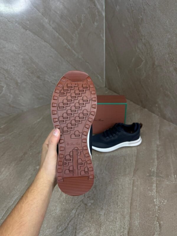 Loro Piana Weekend Walk Sneakers Blue Leather