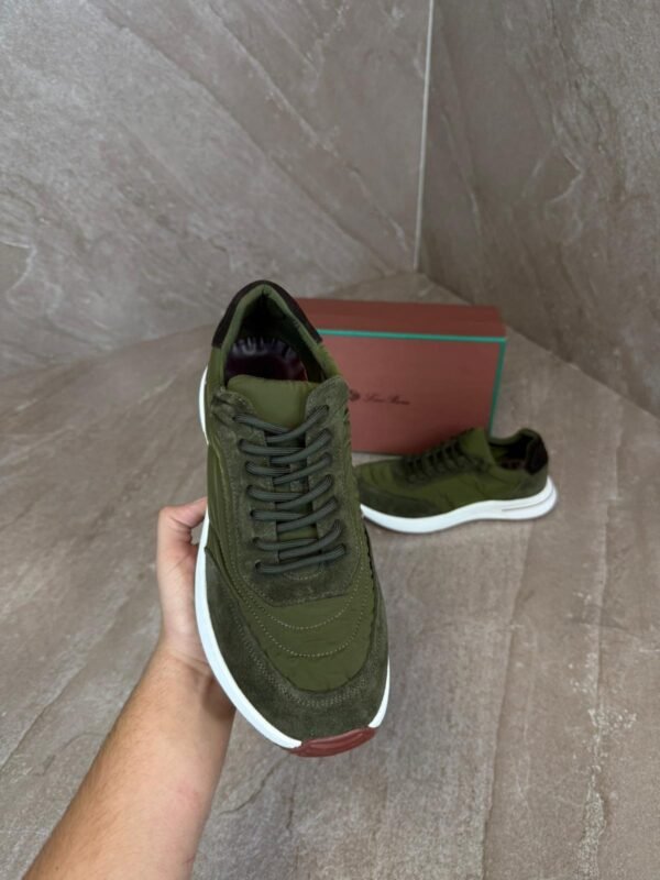 Loro Piana Weekend Walk Sneakers Green Suede