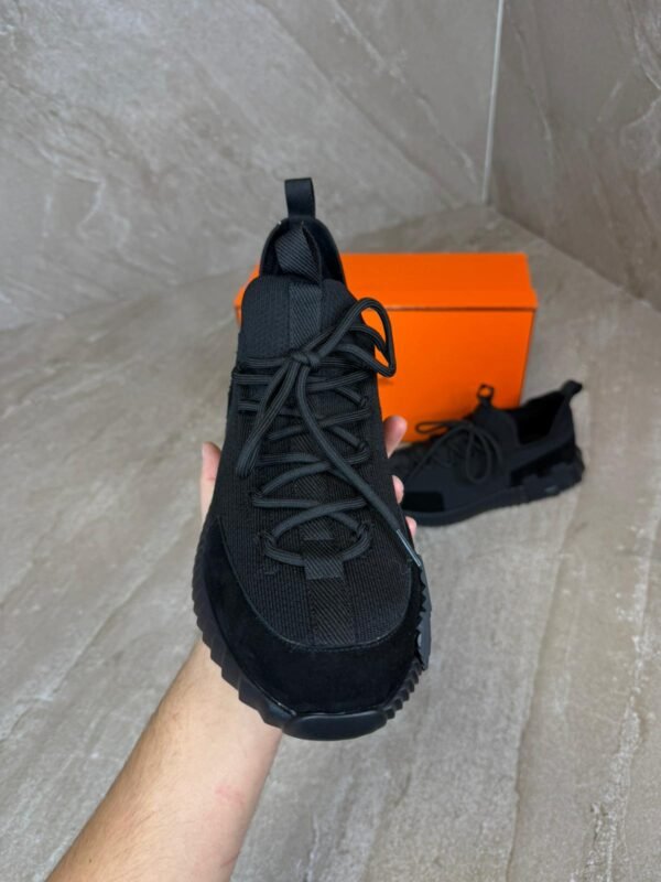 Hermes Bouncing Sneakers Black on Black, Veters