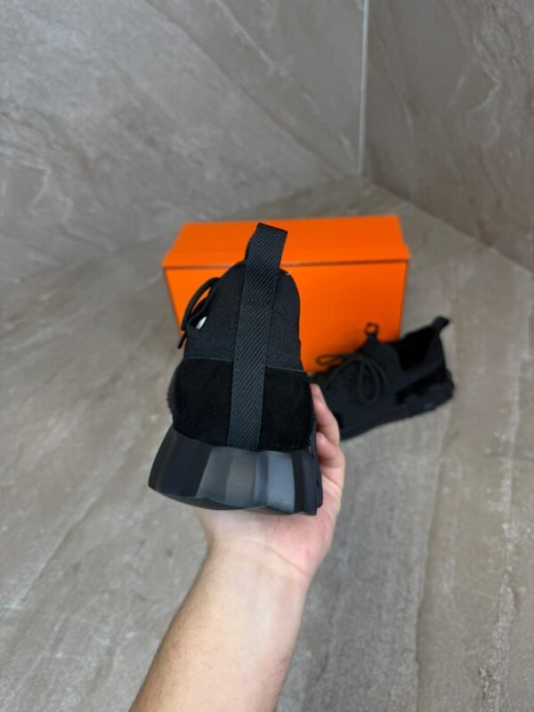 Hermes Bouncing Sneakers Black on Black, Veters