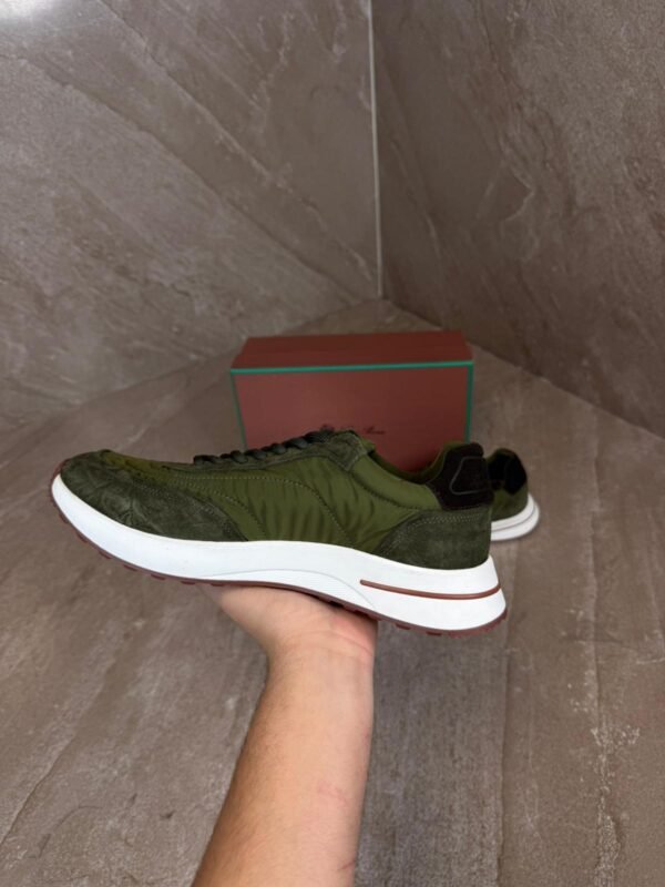 Loro Piana Weekend Walk Sneakers Green Suede
