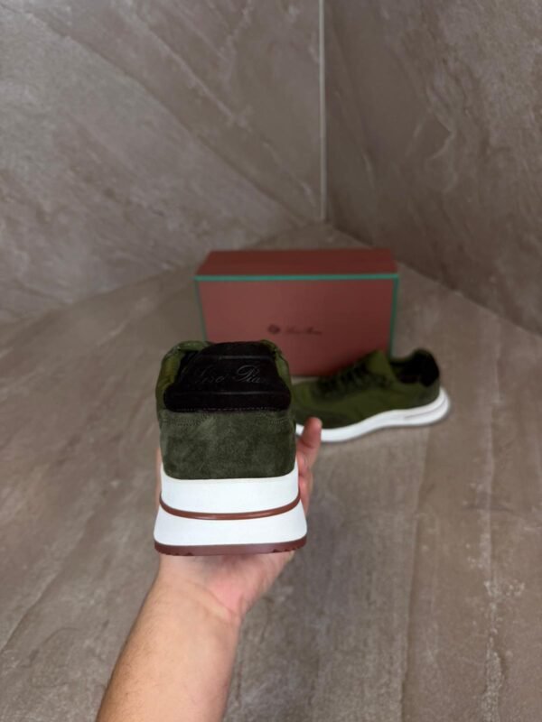 Loro Piana Weekend Walk Sneakers Green Suede