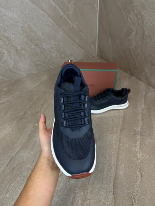 Loro Piana Weekend Walk Sneakers Blue Leather