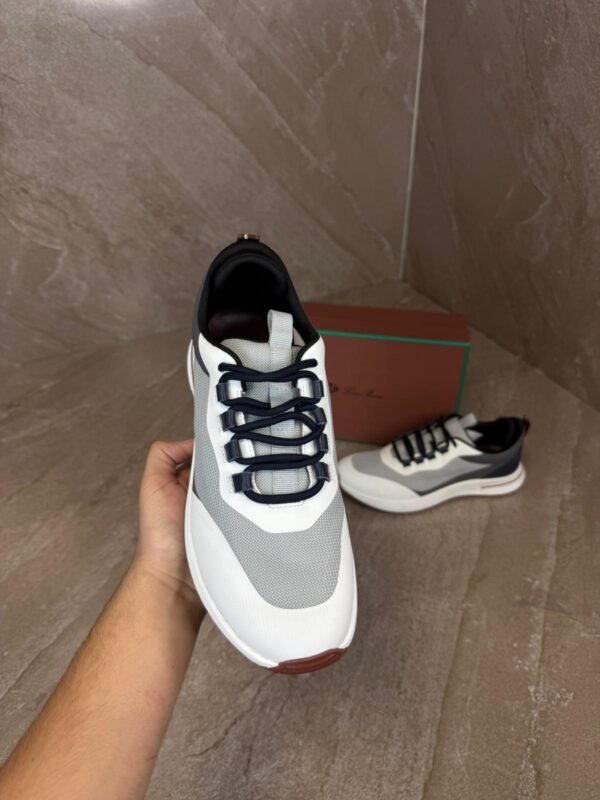 Loro Piana Weekend Walk Sneakers White Grey