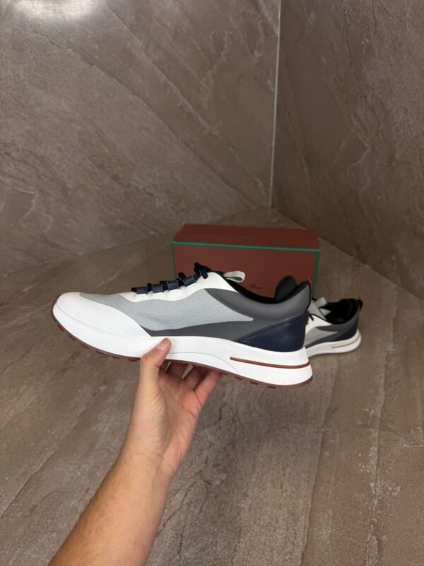 Loro Piana Weekend Walk Sneakers White Grey