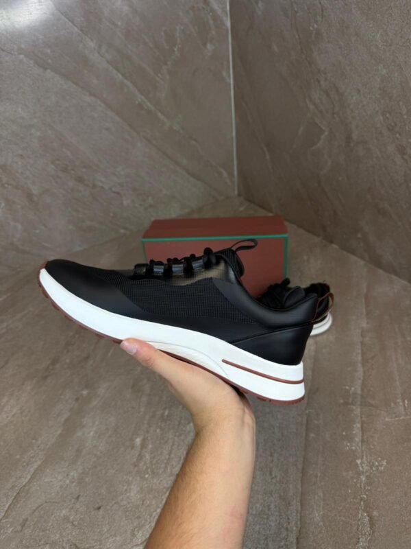 Loro Piana Weekend Walk Sneakers Black Leather