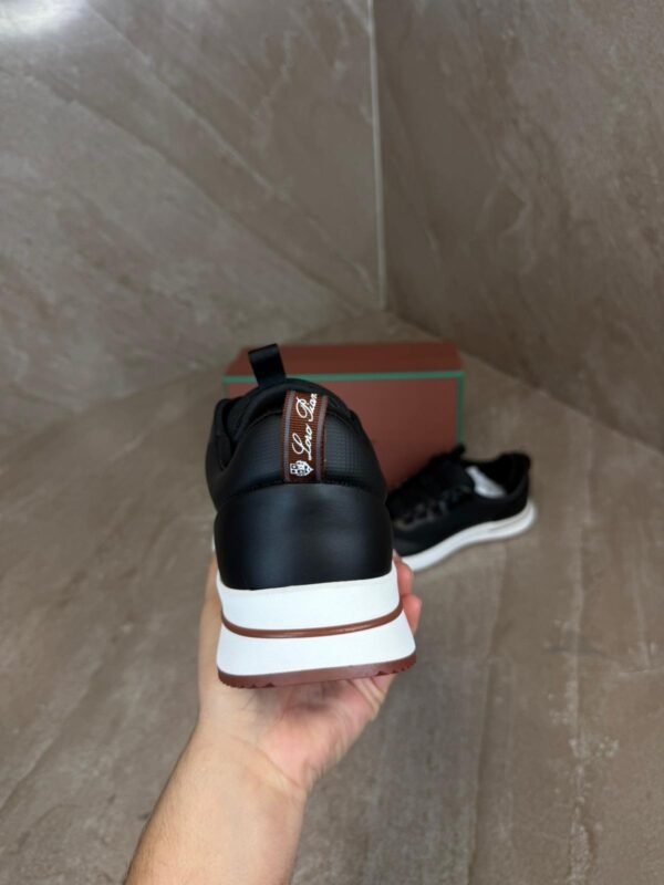 Loro Piana Weekend Walk Sneakers Black Leather