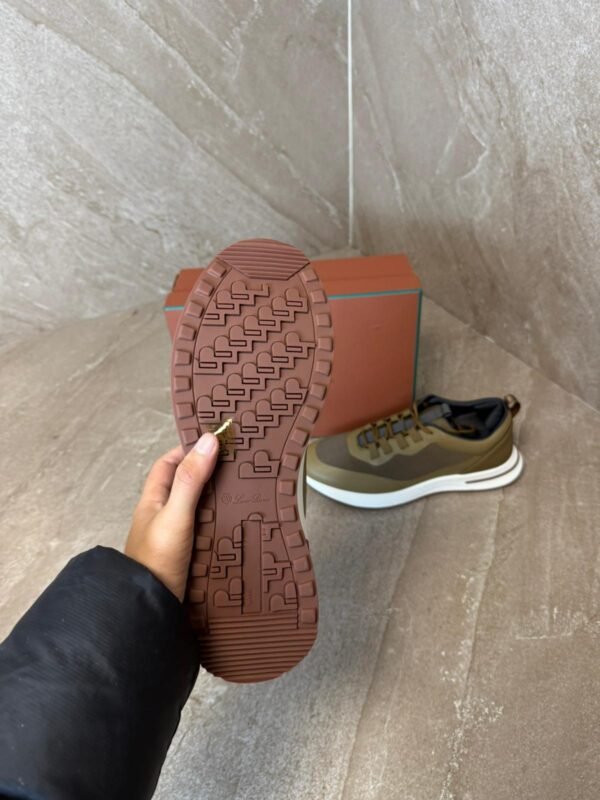 Loro Piana Weekend Walk Sneakers Khaki Leather