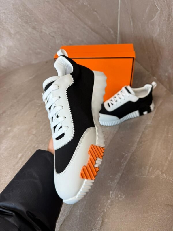 Hermes Bouncing Sneakers Black White